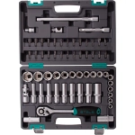 Набор инструментов, 1/2", CrV, пластиковый кейс, 60 пр STELS 14103