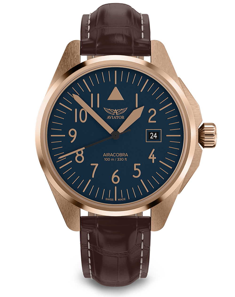 Чаcы кварцевые AVIATOR AIRACOBRA TYPE A V.1.38.2.318.4 мужские