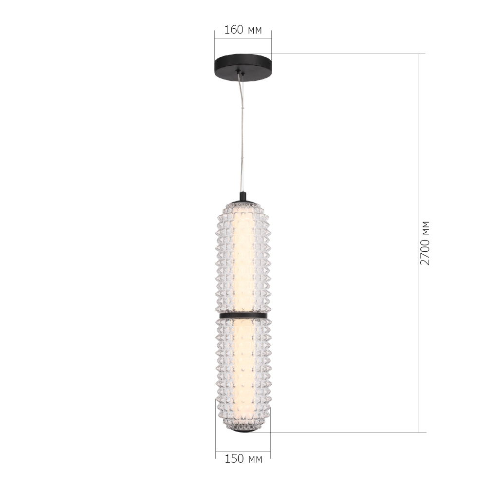 Светильник подвесной SAGUARO LED 1х22W