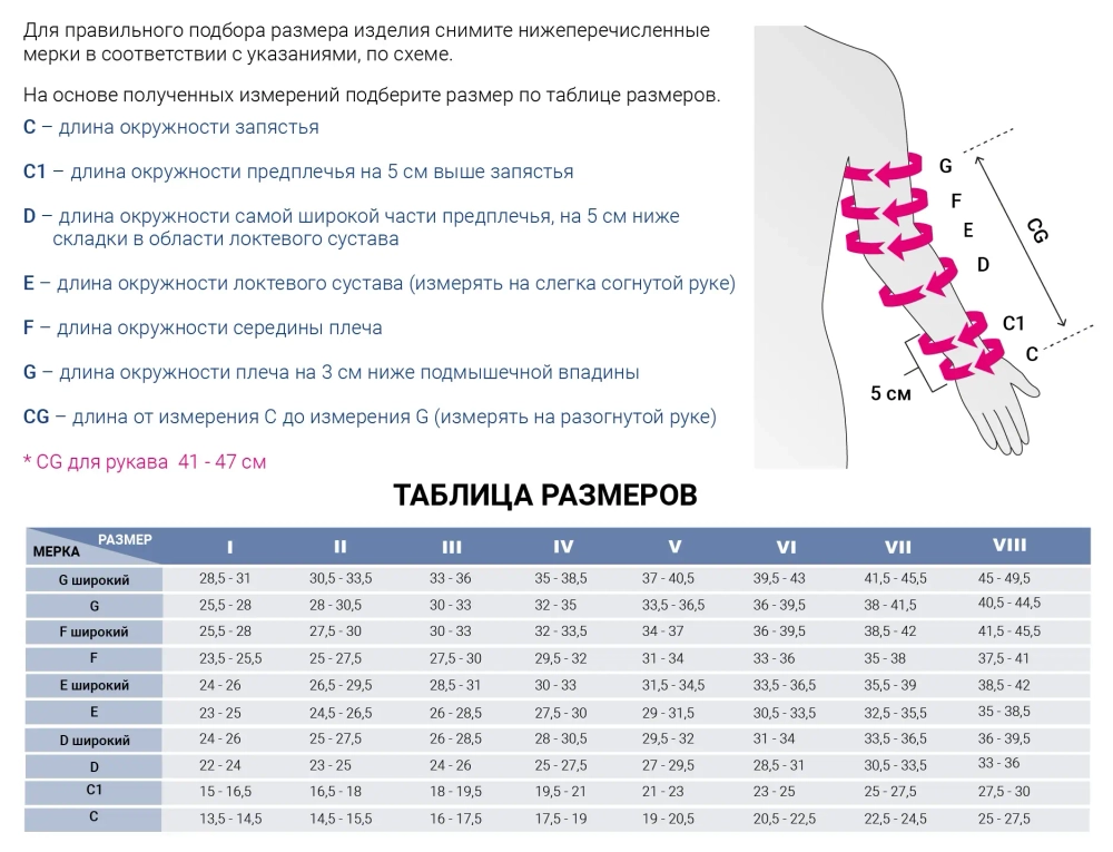 Рукав компрессионный mediven Harmony/Armsleeve
