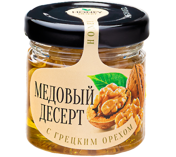 Медовый десерт с грецким орехом Медолюбов 40 мл
