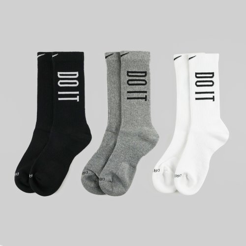 Носки Nike Everyday Plus Cushioned Training Crew 3PR артикул:CZ0505-902 - купить в магазине Дайс