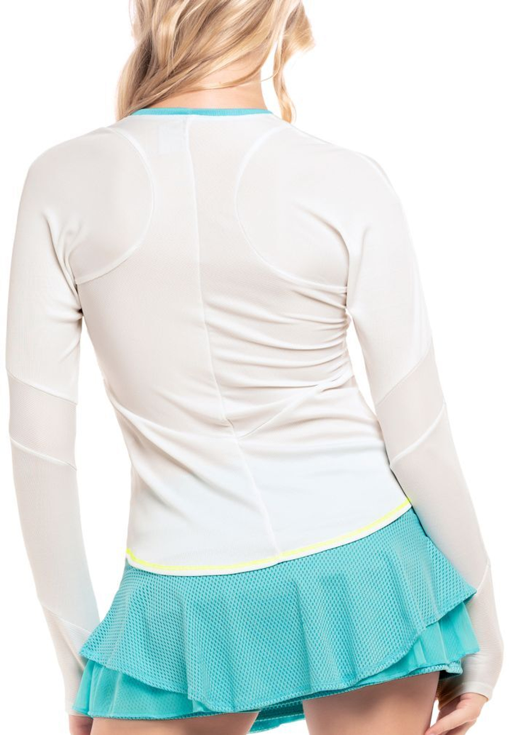 Женская теннисная футболка с длинным рукавом Lucky in Love Desert Vibes Reflect Long Sleeve - white