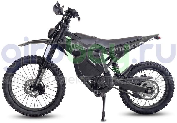 Электромотоцикл Эндуро WHITE SIBERIA BELLLUGA 02 6000W (72V/27Ah) - Чёрный фото №2