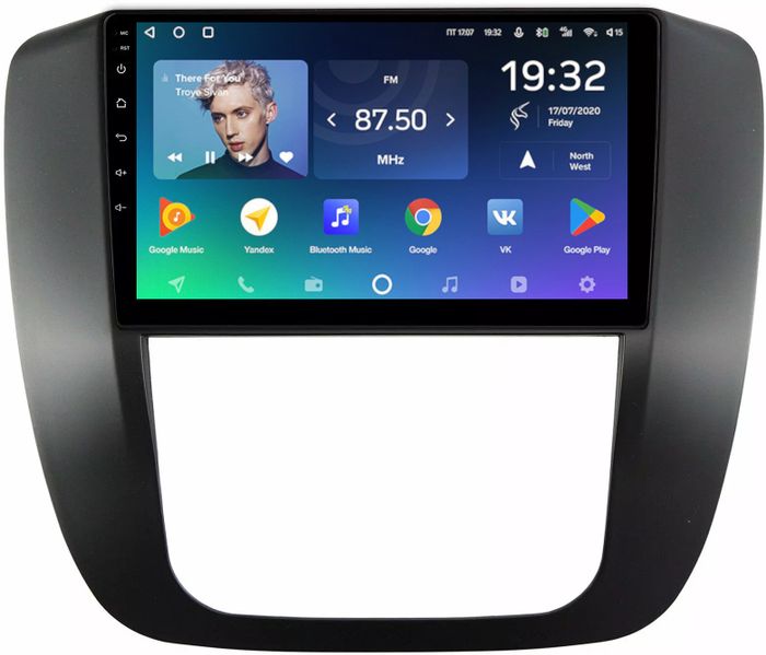 Магнитола для Chevrolet Tahoe 2006-2014 (рамка черная) - Teyes CC2 PLUS монитор 9" QLED, Android 10, Быстрая, SIM-слот