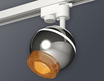 Комплект трекового светильника XT1104005 PSL/CF серебро полированное/кофе GU5.3 LED 3W 4200K (A2520, C1104, N7195) Ambrella
