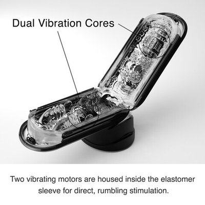 Мастурбатор Tenga Flip 0 (Zero) с вибрацией Electronic Vibration Black (Цвет: черный)
