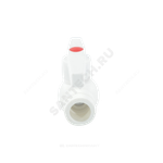 Кран шаровой PP-R белый Дн 40 внутренняя пайка OPTIMA VALFEX VALF 10145040