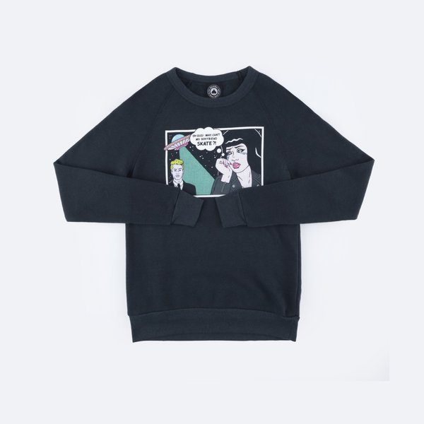 Свитшот Thrasher Girls Alien Boyfriend Crewneck (black) артикул: - купить в магазине Дайс