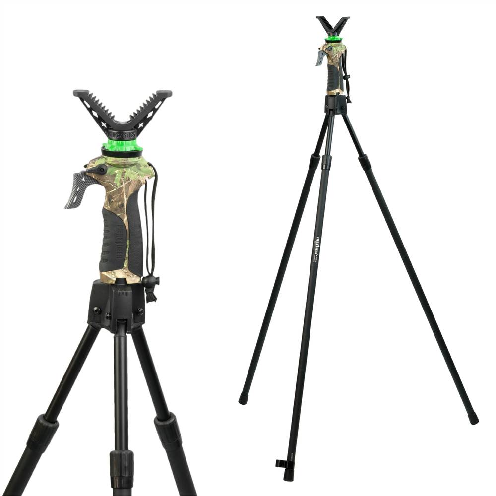 Опора FieryDeer Gen3, монопод, 1.8м, рычаг изменения высоты, б/с V-образный упор 360°, камуфляж