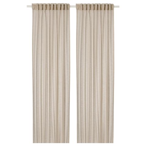 Комплект штор IKEA HALLEBRACKA (ХАЛЛЕБРАКА), Бежевый, 145x250 см, 2 шт