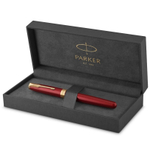 Ручка-роллер Parker Sonnet Red Intense GT1931475, стержень: F, цвет чернил: black, в подарочной упаковке