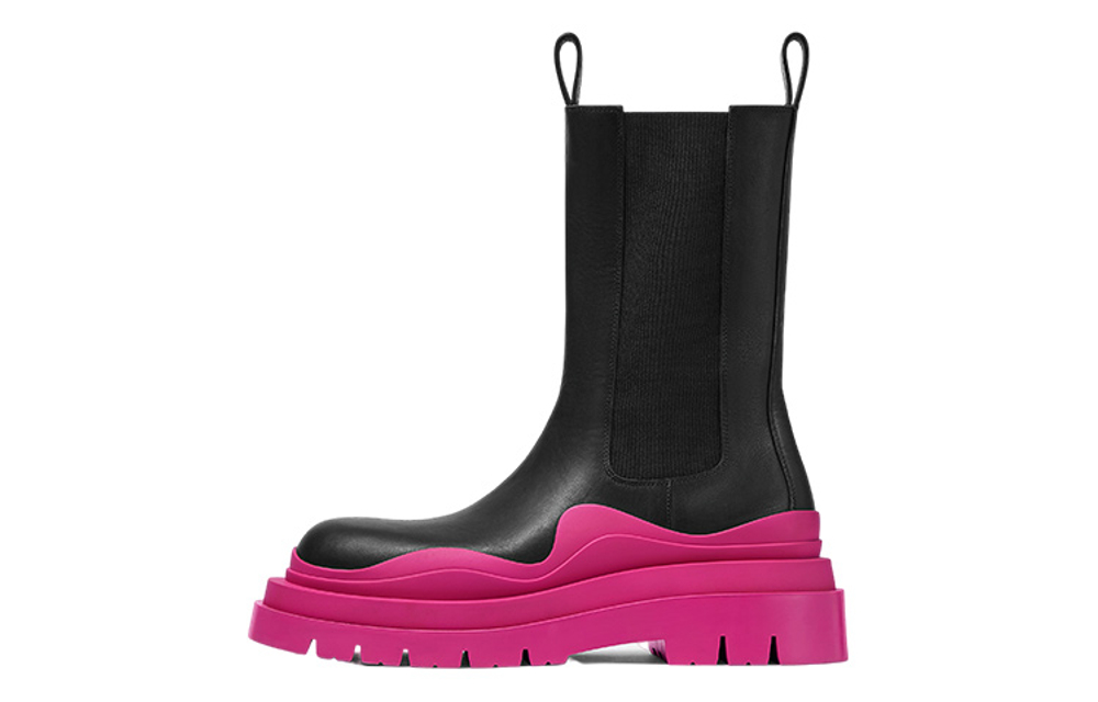 Bottega Veneta Tire Chelsea Boots 5.5cm Women"s Fuchsia