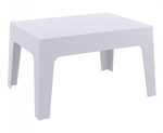 Столик пластиковый журнальный Siesta Contract Box Table, серебристый