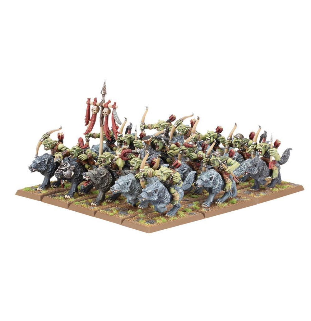 Warhammer The Old World - Orc & Goblin Tribes: Wolf Rider Mob