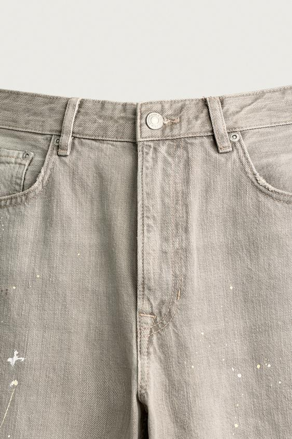 ZARA ДЖИНСЫ LOOSE FIT, СЕРЫЙ