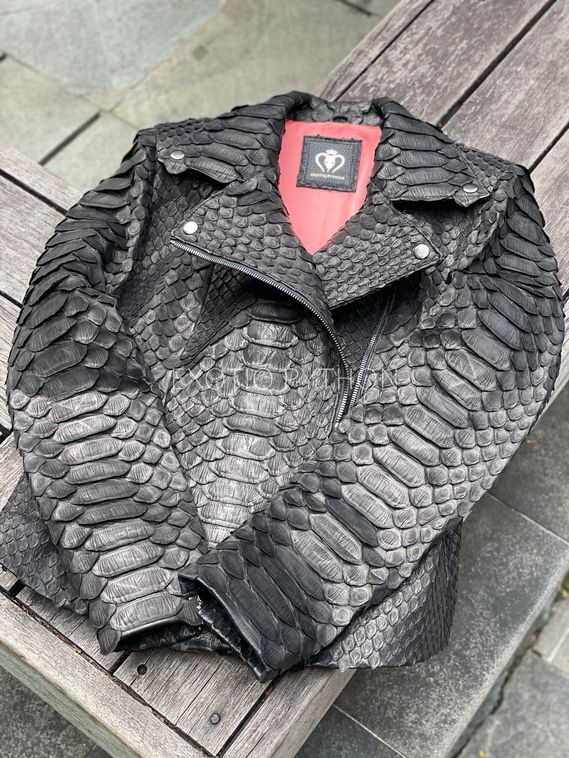 Женская куртка из кожи питона Dragon JT-116