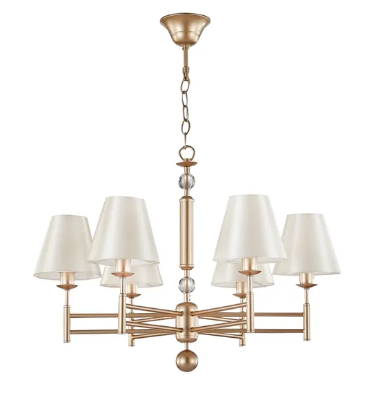 Подвесная люстра FLAVIO FLAVIO SP6 GOLD Crystal Lux
