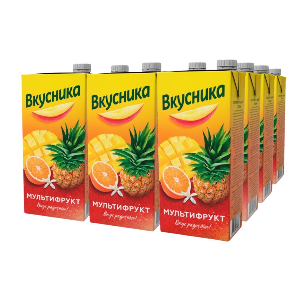 Сок натуральный Вкусника Мультифрукт 0,95 л