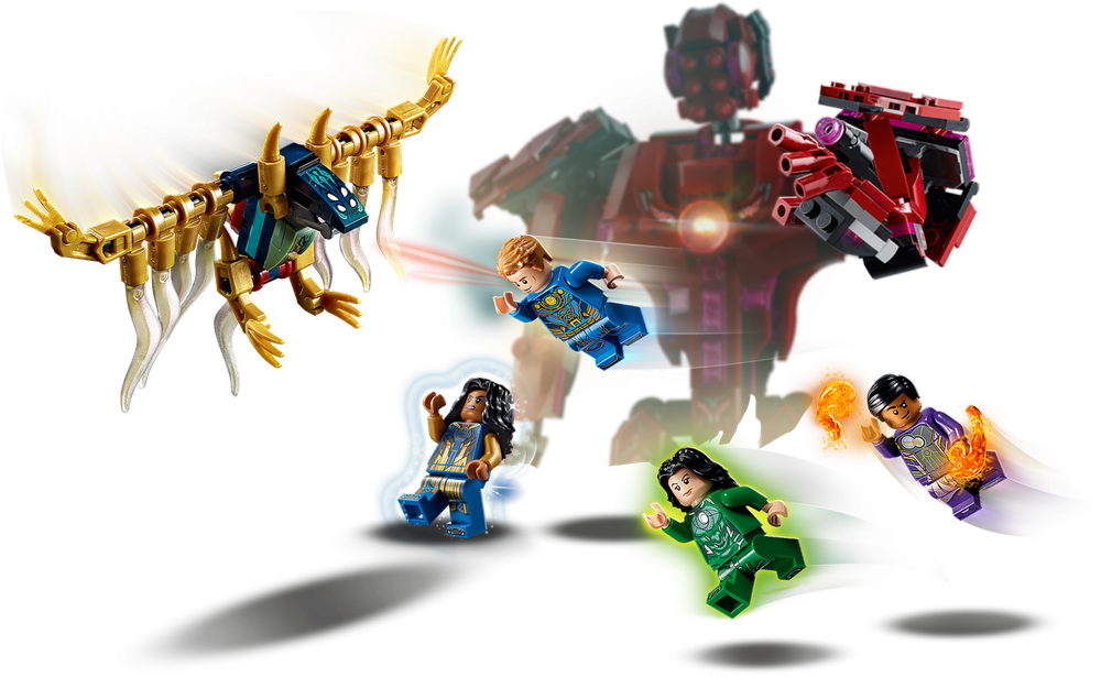 Конструктор Лего Марвел Супер Хироус Вечные перед лицом Аришема 76155 | LEGO Marvel Super Heroes Arishem’s 493 детали 7+