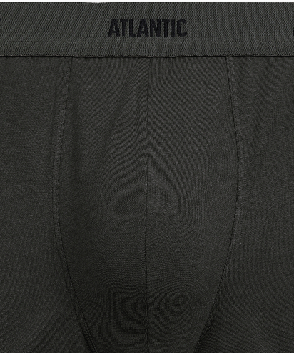 Мужские трусы шорты Atlantic, набор из 3 шт., хлопок, хаки + темно-голубые + холодный деним, 3MH-0111