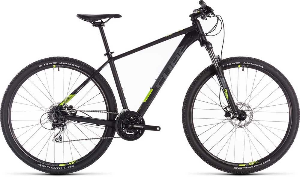 Велосипед CUBE 2019 AIM PRO 27.5  black´n´flashyellow  18"