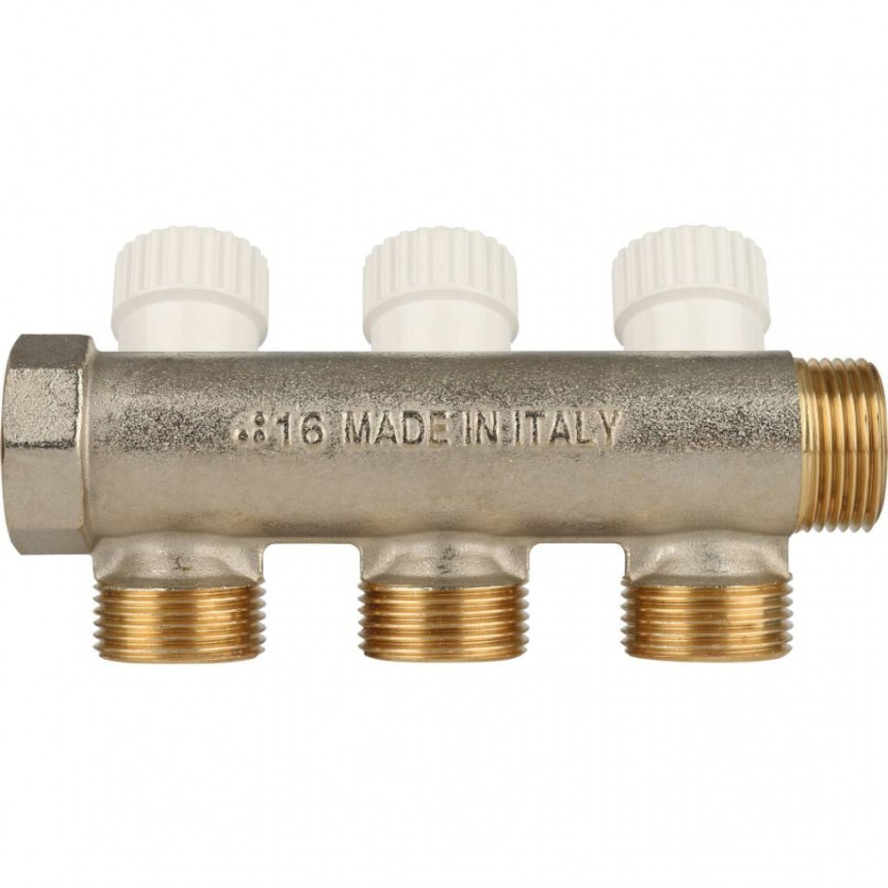 Коллектор распределительный 3/4"х3/4"ЕК, 3 отвода Stout