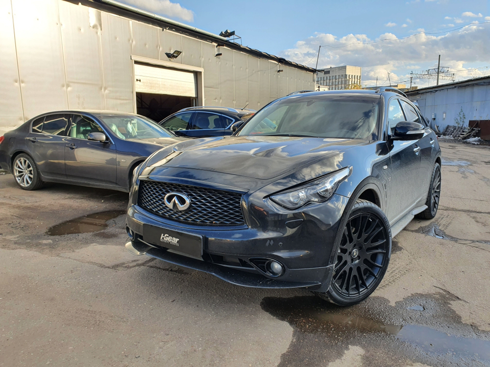 Сплиттер #v1 для Infiniti QX70 FX37 FX50