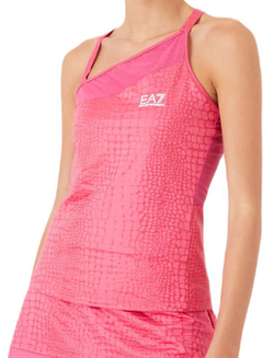 Женский топ теннисный EA7 Woman Jersey Tank - Розовый
