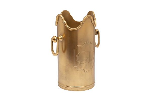 Ведро для шампанского 13x22.5см Garda Decor латунное золотое