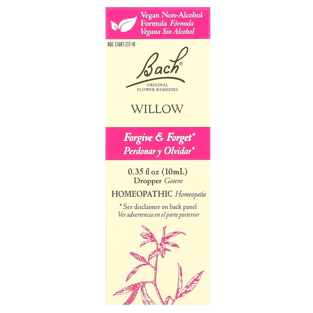 Bach, Original Flower Remedies, ива, 10 мл (0,35 жидк. унции)