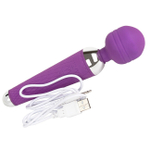 Маленький мощный силиконовый вибратор Female Massage Wand 10 режимов (фиолетовый) (Цвет: фиолетовый)