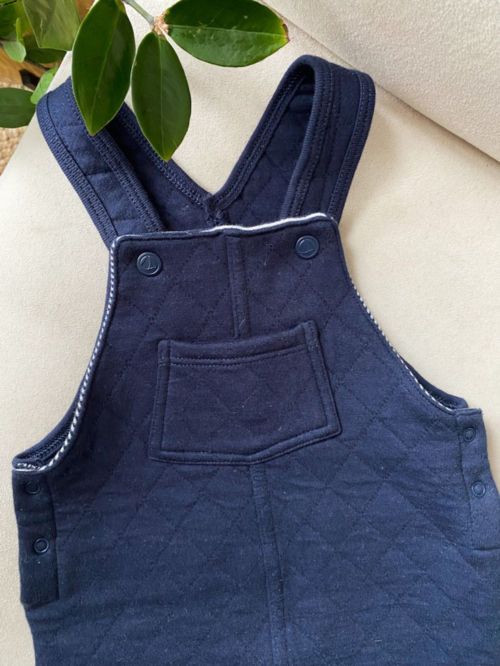 Хлопковый комбинезон Petit Bateau, 80
