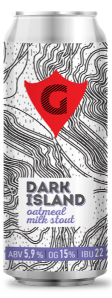 Пиво Гуси Дарк Айленд / Gusi Dark Island 0.5 - банка