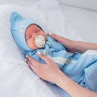 Чепчик "Светлый деним" 0+