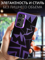 Дизайнерский чехол из пластика для SAMSUNG GALAXY S23 FE с усиленной защитой камеры и глянцем