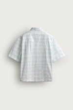 ДЖИНСОВАЯ РУБАШКА RELAXED FIT В КЛЕТКУ — ZARA