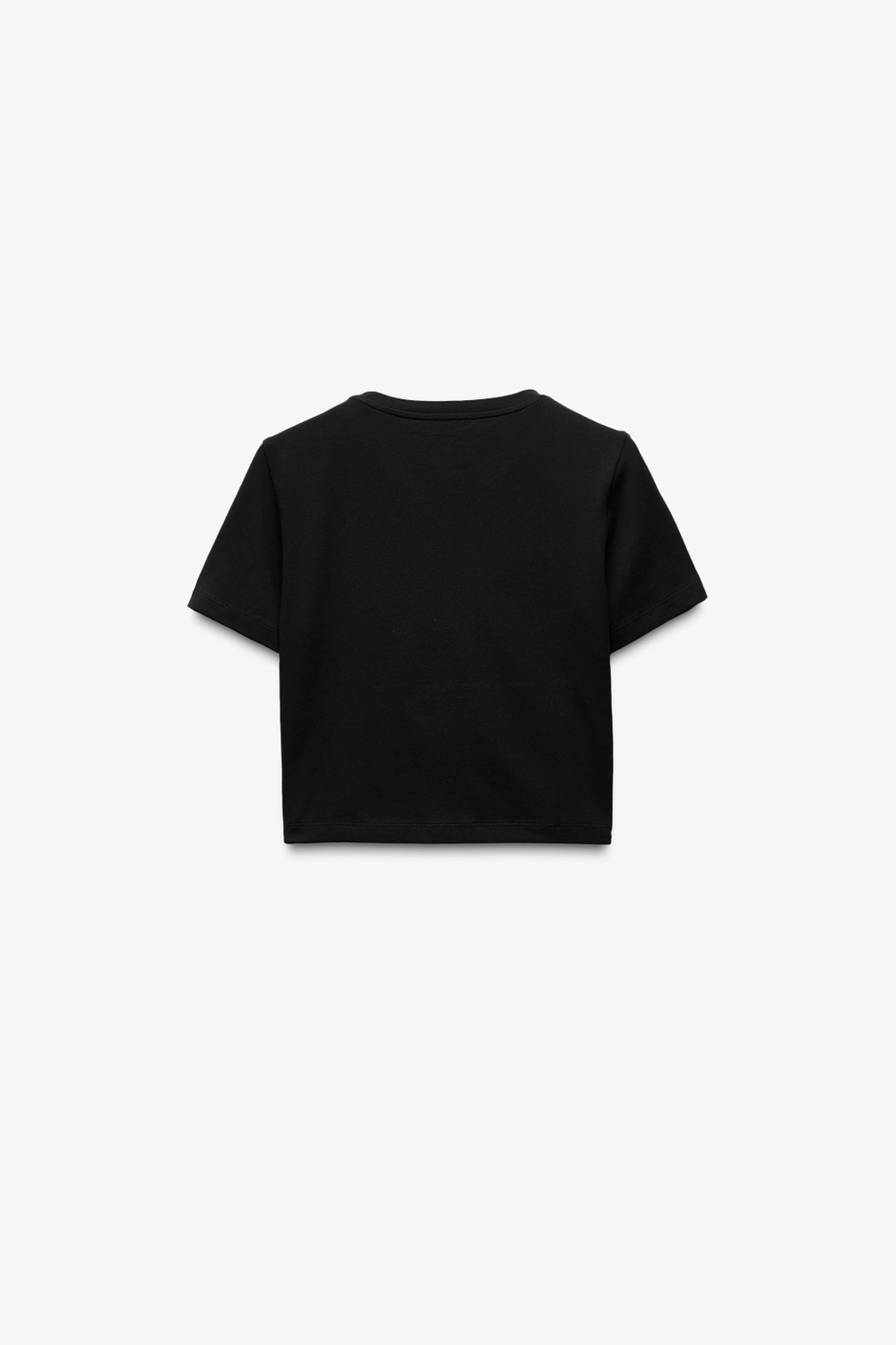 УКОРОЧЕННАЯ ФУТБОЛКА С КОРОТКИМИ РУКАВАМИ — ZARA