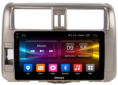 Магнитола для Toyota Land Cruiser Prado 150 2009-2013 - Kuberg OL-9613 IPS, Android 10, 4G SIM-слот
