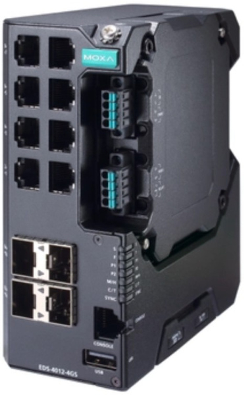 Коммутатор управляемый MOXA EDS-4012-4GS-HV-T