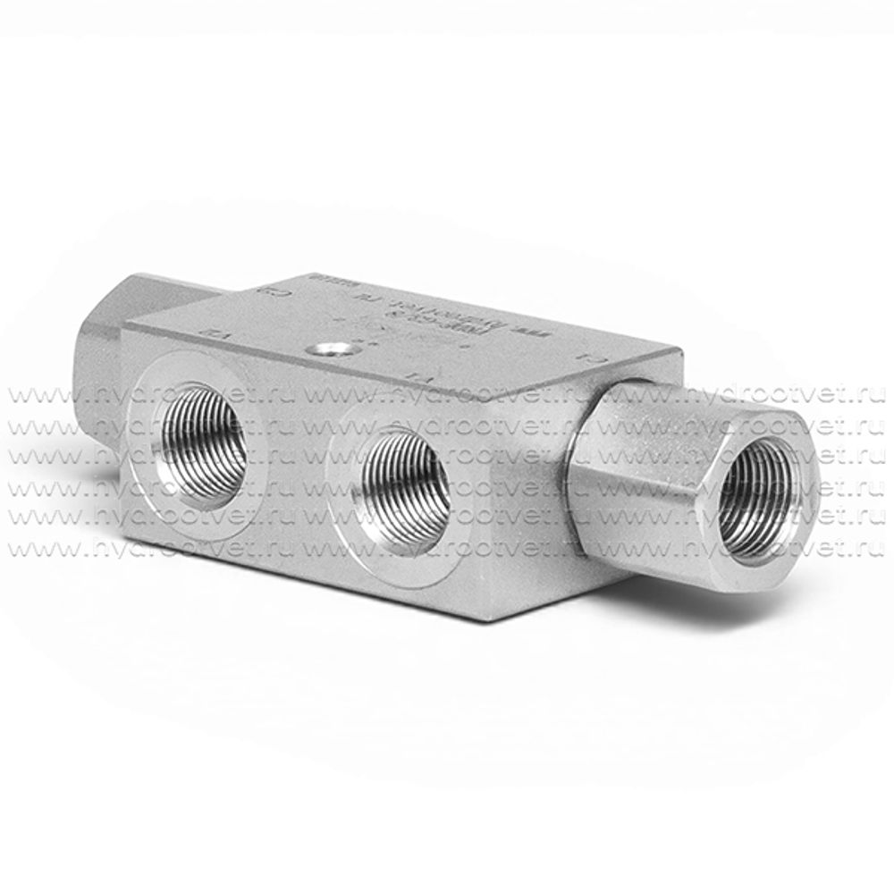 VRDE-G3/8 - Гидрозамок сдвоенный трубного монтажа G3/8
