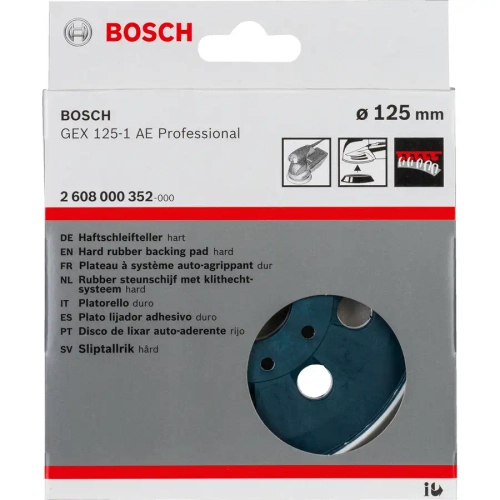 Тарельчатая подошва 125 мм жёсткая BOSCH 2608000352