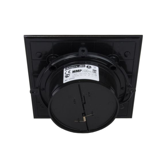 Вентилятор накладной MMotors JSC MMP-06 100/105 куб/ч ТН (Таймер, Датчик влажности) Стекло/Квадрат Черный Матовый