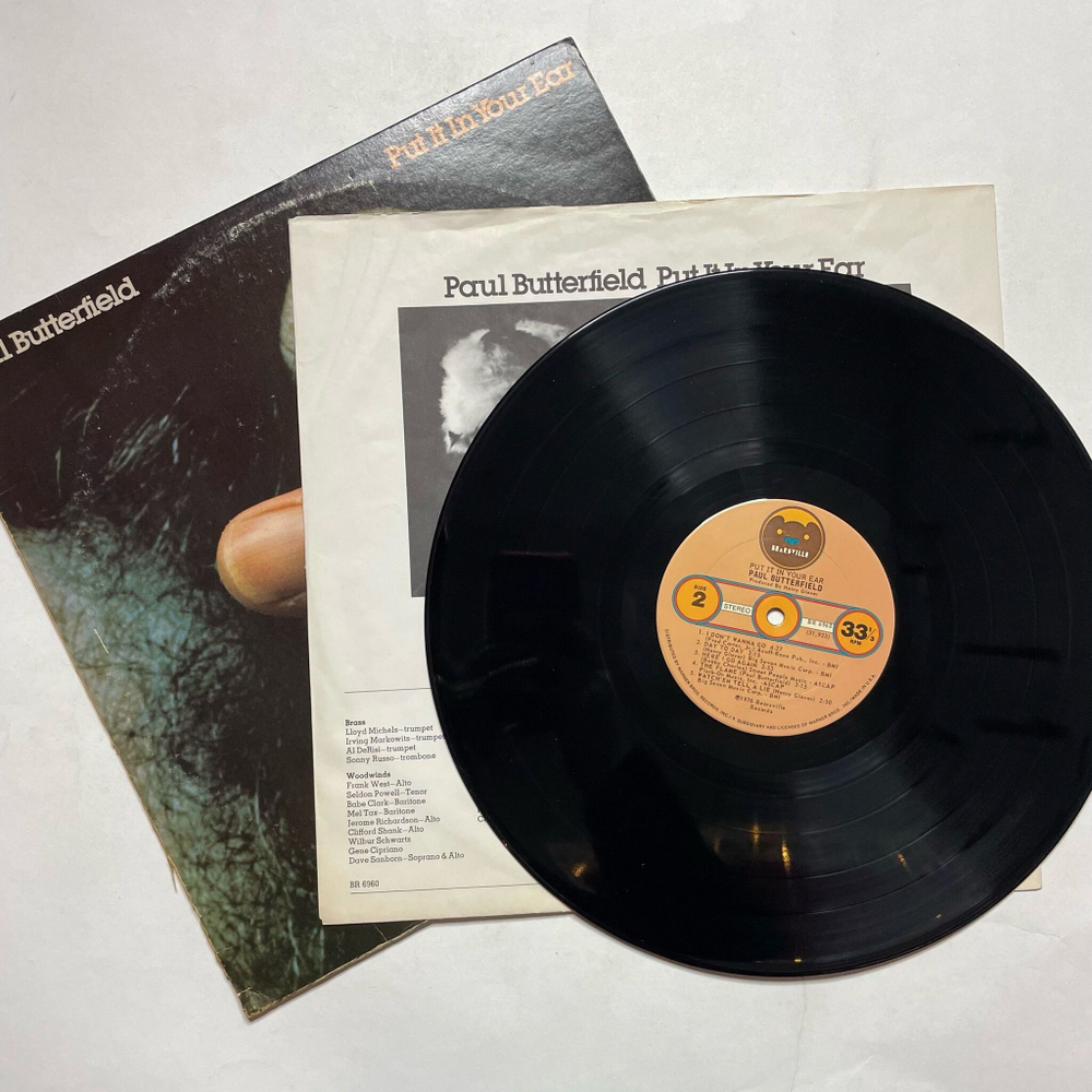 Винтажная виниловая пластинка LP Paul Butterfield Put It In Your Ear (USA 1976)