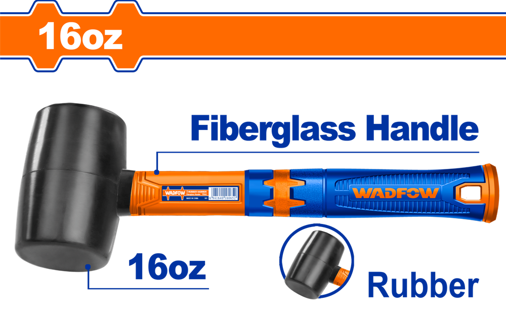 Киянка резиновая черная WADFOW WHM7302 450 г
