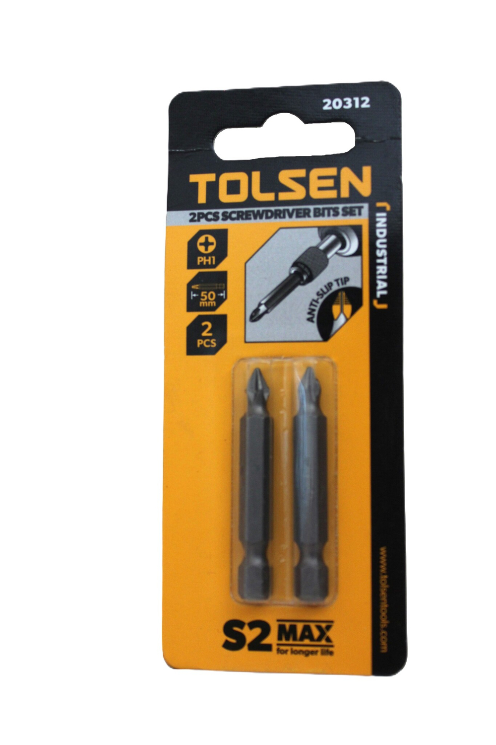 Набор бит TOLSEN PH1x50мм 2шт. 20312