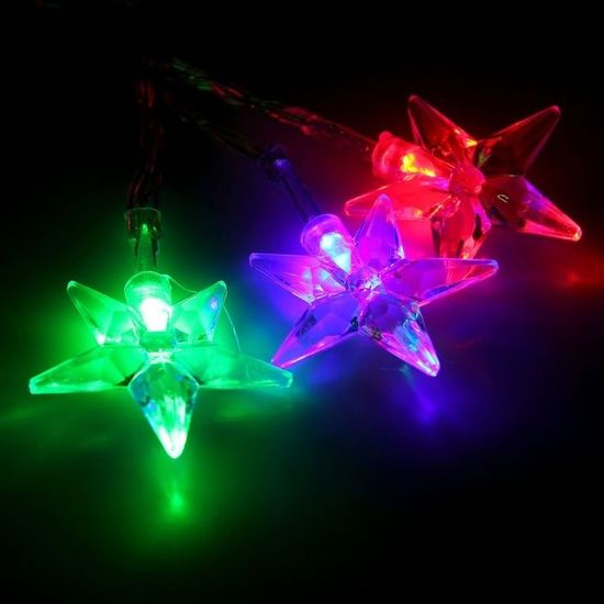 Гирлянда "Метраж" с насадкой "Звезда средняя" 3 м, USB, мигает, мульти