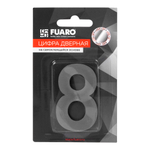Цифра "8" самоклеящаяся SS304 (50х30) (FUARO) SSC сатинированный хром