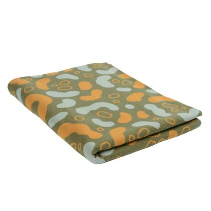 Плед вязаный 130х180 Tkano Wild Animal spots