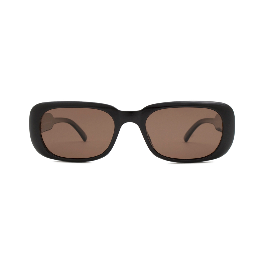 Очки Genex Sunglasses 696 c.189 прямоугольные темно-коричневые с золотом